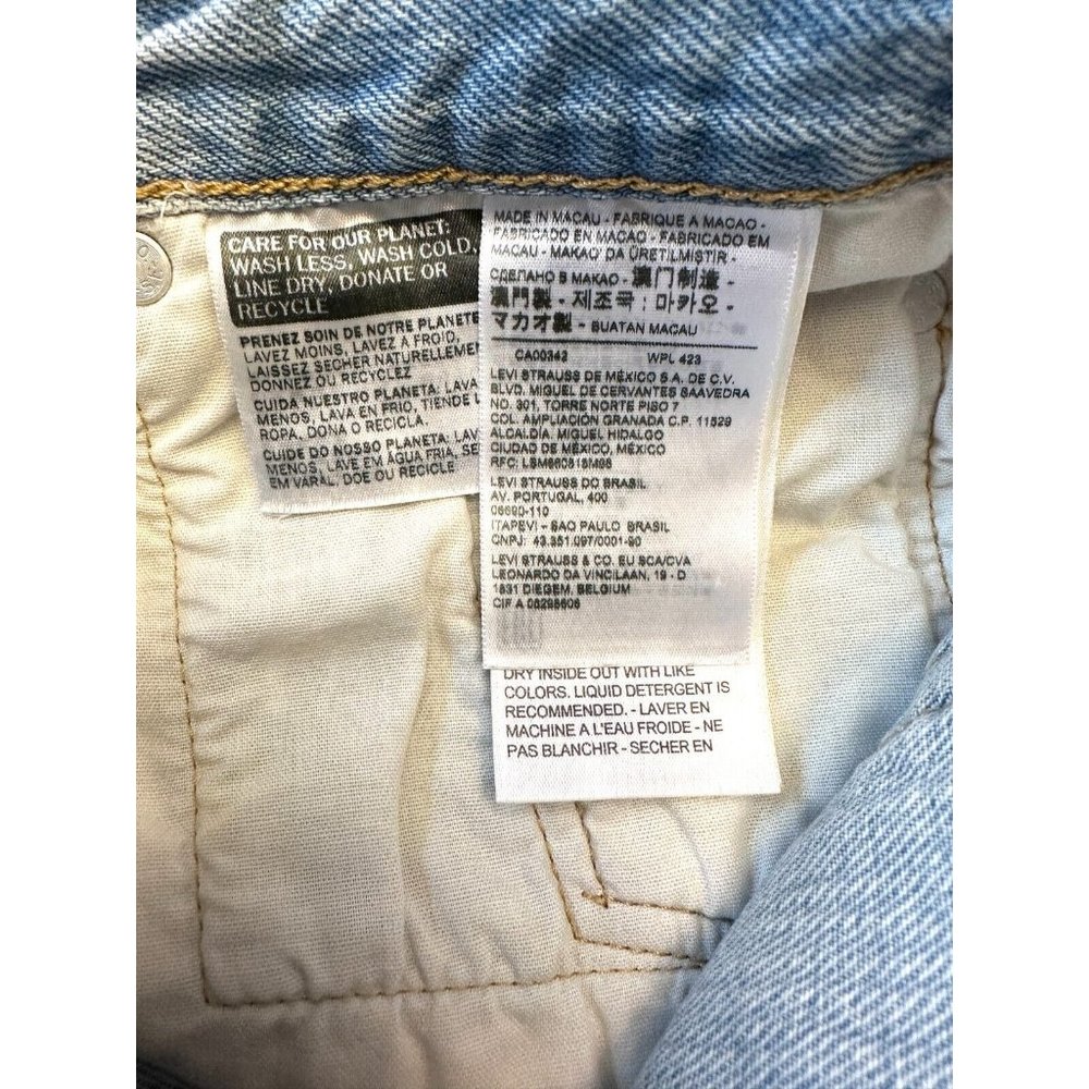 Levi's 501 Original High Rise Button Fly Denim Jean Shorts Women's Size … - Picture 11 of 11